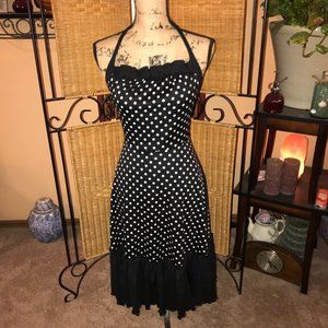 Sweet William Black & White Polka Dot Halter